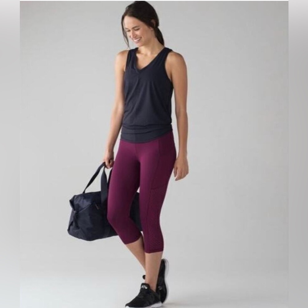 Lululemon Mind Over Miles Marvel Crop 17" Leggings - Size 4